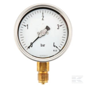 Manometer Ø100 0-4Bar ½" Unten Kramp MA1004L08SSGF
