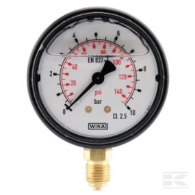 Manometer Ø63 0-10Bar ¼" Unten Kramp MA6310L04PLGF