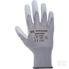 Handschuhe Kramp 1.001 Grau 9/L Behälter 120 Paar KG0100209P120