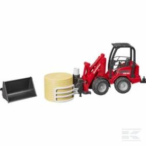 Schäffer Compact Frontlader 2630 mit Ballenzange +1 Rundballen Kramp U02192