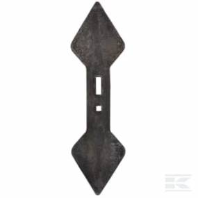 Grubberspitze / Doppelherzschar 450X135X19.5Mm, Wendbar, Gekrümmt, 2 Löcher Kramp CP2821