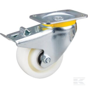 Lenkrolle mit Totalfeststelle Aus Polyamid Kramp 4687TOP125P63