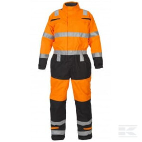 Overalls Wasserdicht, Erwachsener, Gr. 4Xl Uk:48 , Orange Schwarz , By Hydrowear Kramp