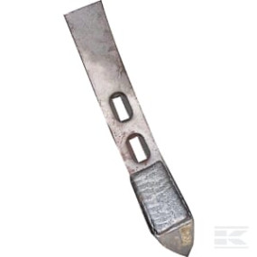 Grubberspitze 350X50X20Mm, Gehärtet, Gekrümmt, 2 Löcher, Passend für Universal Kramp CP36050CN