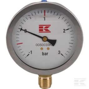 Manometer 1/2" 100 Mm+Glyzerin Kramp 0050035KR
