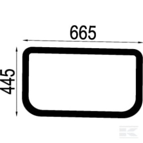 Dachlukenscheibe Kramp AL220911
