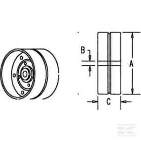 Elevatorriemenrolle Kramp AV101158