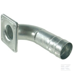 Bogen 90°+Flansch +Tülle 4 Kramp 4304090Z