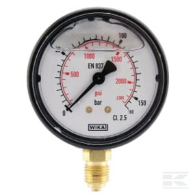 Manometer Ø63 0-160Bar ¼" Unte Kramp MA63160L04PLGF