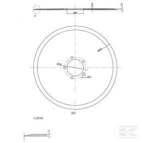 Sechscheibe 480X5 Glatt Kramp 00311214