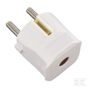 Stecker Weiß mit Erdung Kramp EM4515420