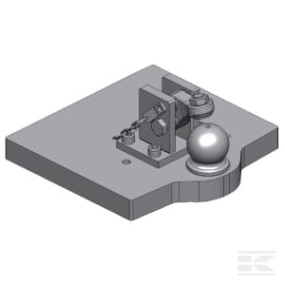 Tragplatte Kugelkuppl. 80 Mm Kramp 009609070A01
