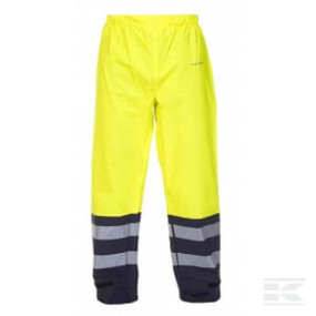 Regenhose Wasserabweisend , 2Xl , Hi-Vis , Gelb, Hydrosoft By Hydrowear Kramp 014580FY2XL