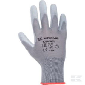 Handschuhe Kramp 1.001 Grau 9/L 12 Paar KG0100209P012