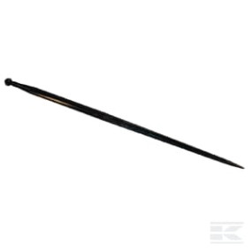 Frontladerzinkengerade, Doppel-T-Profil 36X600Mm, Spitze mit M22X1,5Mm Mutter, Rot, Shw Kramp FT11