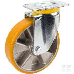 Lenkrolle mit Polyurethan-Lauffläche Kramp 4680ITP200P63