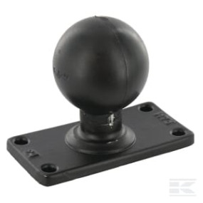 Basis mit 1,5 "X 3,5" 4-Loch-Muster, Größe D / 2,25 "Kugel Kramp RAMD202U24
