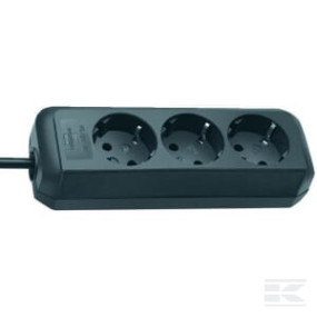 Steckdose 3-Fach Schwarz Kramp EM3110