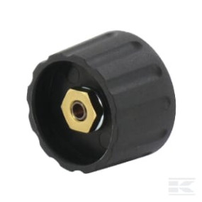 Drehknopf Ø28Mm, Achse 1/4", Schwarz Kramp KNOP280