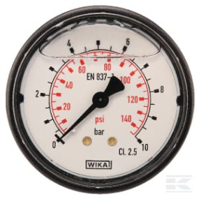 Manometer Ø63 0-10Bar ¼" Hinte Kramp MA6310B04PLGF