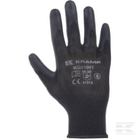 Handschuhe Kramp 1.001 Schwarz 10/Xl 12 Paar KG0100110P012