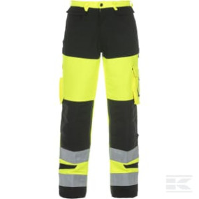 Hosen , Xs , Hi-Vis , Gelb;Schwarz, Trendy High Visible Line By Hydrowear Kramp 044474YB46