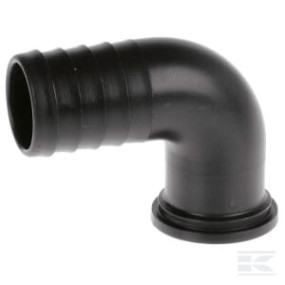 Schlauchanschluss 90° 30 Mm für 1 1/4" Flügelmutter Kramp