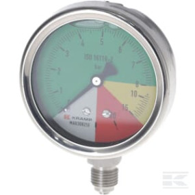 Manometer Ø63Mm 0-8-15-25 1/4" Bsp Anschluss Unten Kramp MA630825E