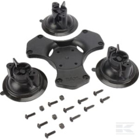 Twist-Lock ™ Dreifach-Saugnapfboden mit Amps-Lochmuster Kramp RAP3652241BU