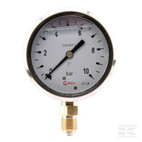 Manometer Ø63 0-10Bar ¼" Unten Kramp MA6310L04SSGF