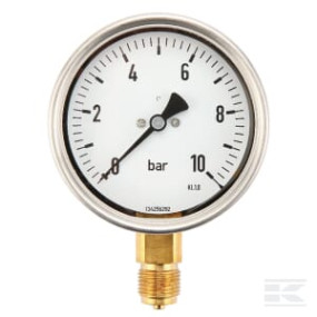 Manometer Ø100 0-10Bar ½ " Unt Kramp MA10010L08SSGF