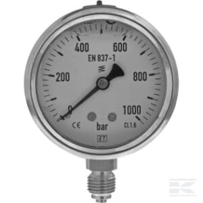 Manometer Ø63 0-1000 ¼ Kramp MA6301000L04SSGF