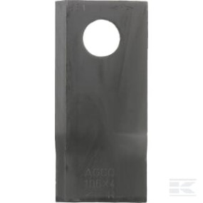 Mähmesser rechts 106X48X4 Mm, Bohrung Ø 19 Mm, Geeignet für Fella Kramp 122330