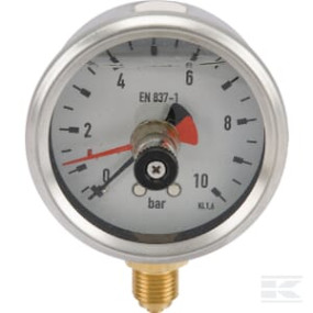 Manometer Ø 63Mm 0-10 Bar Inox-Speicherzeiger Kramp MA6310MEMPOINT