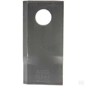Mähmesser rechts 102X48X4 Mm, Bohrung Ø 19 Mm, Geeignet für Fella Kramp