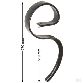 Schwergrubberzinken 65 X 12 Kramp 51101485