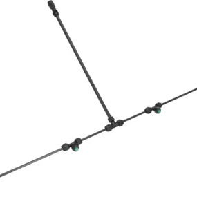 Spritzgestänge, Kunststoff, mit 4 Fächerstrahldüsen, Max. 4 Bar Kramp 11659801SB