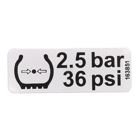 Aufkleber "2,5 Bar" Fella Kramp