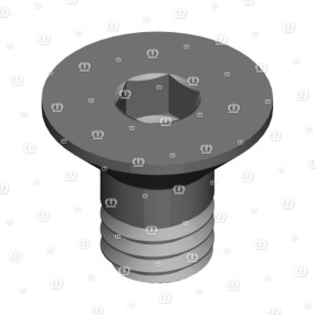 Senkschr. 6X10 7991 8.8 Krone 9040390