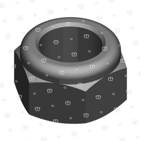 Sicherungsmutter Niedr.form M12 Zn8 Krone 9087010