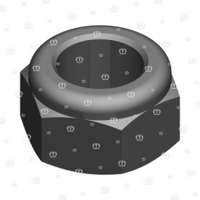 Sicherungsmutter Niedr.form M8 Zn8 Krone 9087060