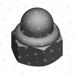 Skt.hutmutter M10X8 Krone 9091000