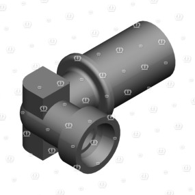 Winkel-Schottstutzen S 20 Din 3911-St A3 Krone 9199010