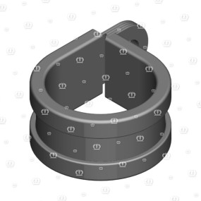 Rohrschelle M.gummiprofil Krone 9240510