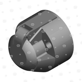 Steckdose 7-P Bu/St Schwarz Krone 9245710