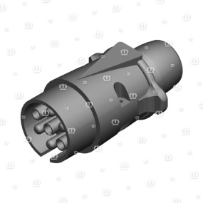 Stecker 7-P Bu/St Schwarz Krone 9245770
