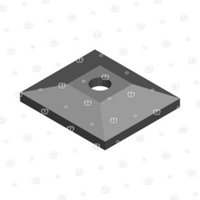 Deckplatte 3X7 Krone 9251350