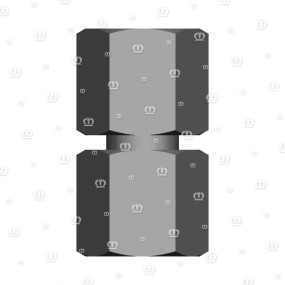 Doppelnippel M. O-Ring Krone