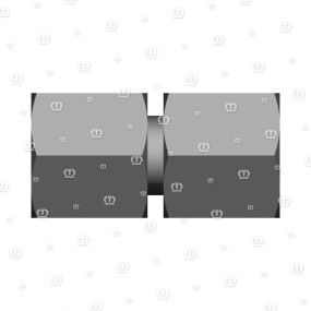 Doppelnippel M. O-Ring Krone