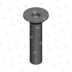 Senkschraube I-6Kt M12X55 Zn8 08.8 Krone